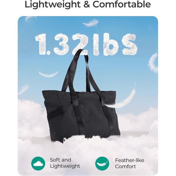 Tote Bag for Women, Tote Bag with Zipper Work Tote with Compartments Nurse Shoul - Picture 7 of 7